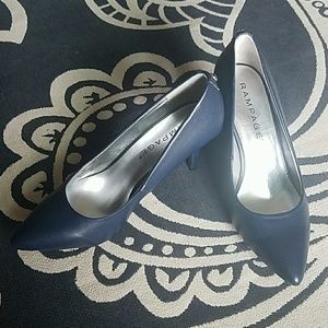 Rampage navy blue high heels